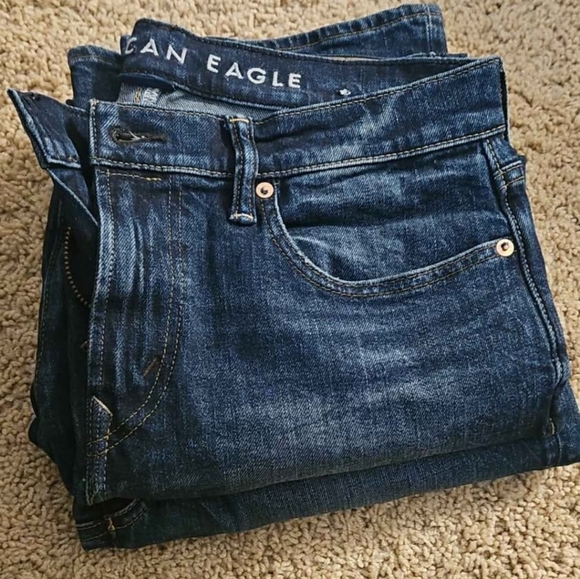 2 Pairs Of American Eagle Easyflex Original Straight 30x30 Men's Jeans